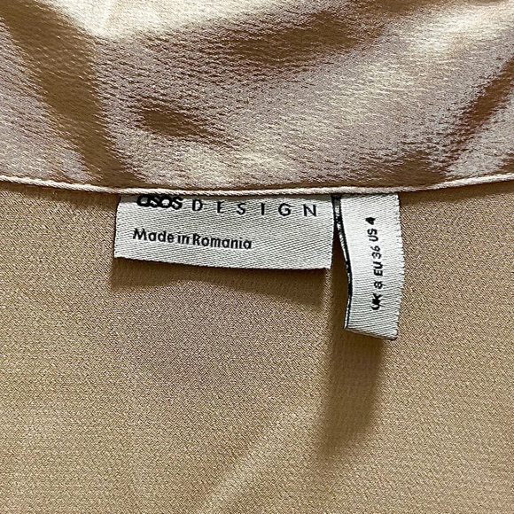 ASOS DESIGN relaxed satin long sleeve shirt - Picture 2 of 9